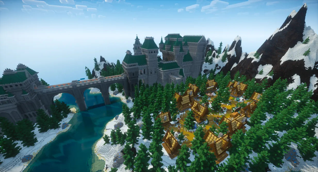 Prismarine Village Spawn
