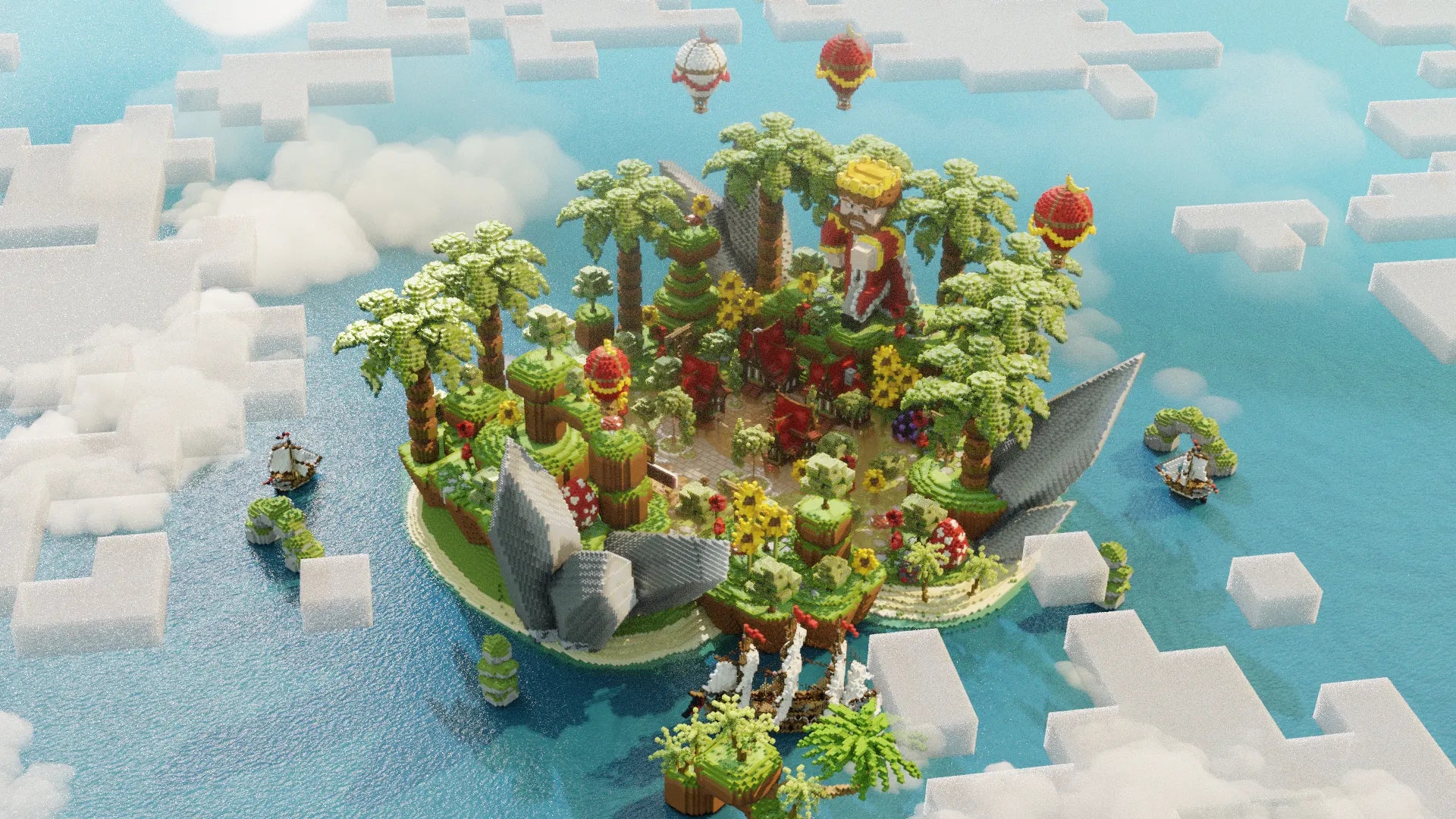 🏝️ Tropical Medieval Lobby 🏝️ 