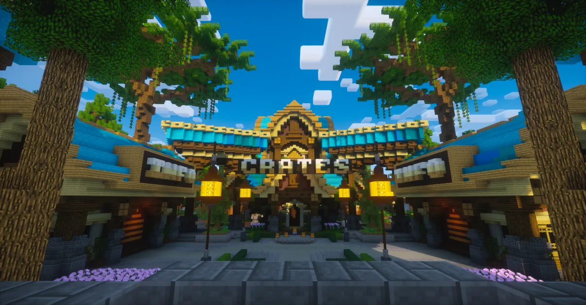 🏰 Blue Medieval Village Spawn 🏰 